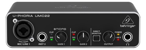 Behringer UMC22 - Interfejs audio USB Behringer UMC22 - Interfejs audio USB