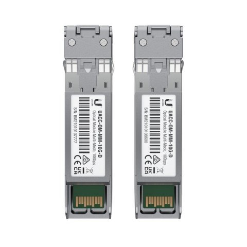 Wkładka SFP+ Ubiquiti 10 Gbps Multi-Mode Optical Module 2-pack Wkładka SFP+ Ubiquiti 10 Gbps Multi-Mode Optical Module 2-pack