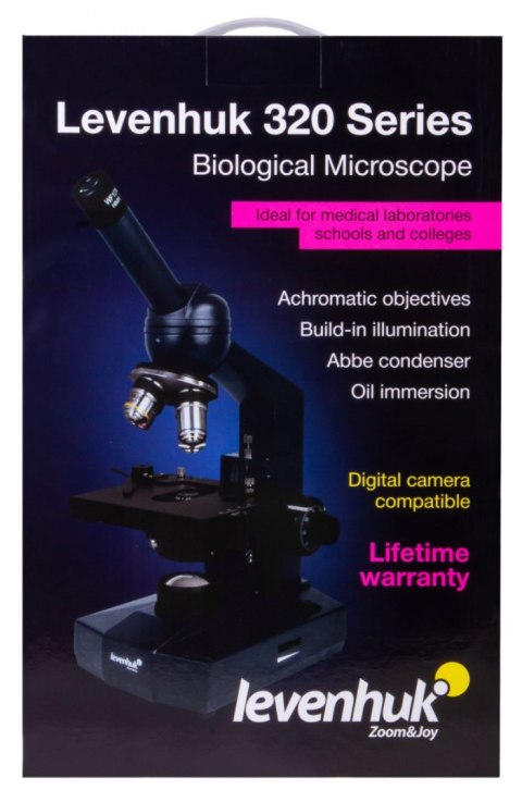 Monokularowy mikroskop biologiczny Levenhuk 320 BASE Monokularowy mikroskop biologiczny Levenhuk 320 BASE