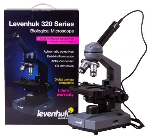 Monokularowy mikroskop cyfrowy Levenhuk D320L BASE 3M Monokularowy mikroskop cyfrowy Levenhuk D320L BASE 3M