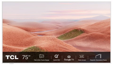 Telewizor 75" TCL 75A300W QLED 4K 144Hz Google TV