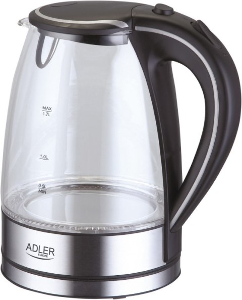 Czajnik ADLER AD 1225 (1.7L /2000W /Stalowo-czarny ) Czajnik ADLER AD 1225 (1.7L /2000W /Stalowo-czarny )