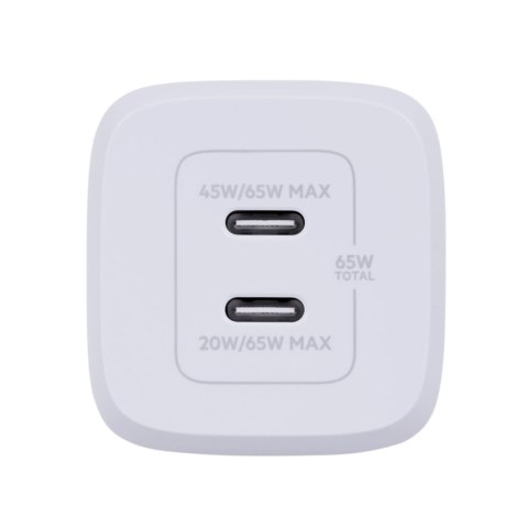 Ładowarka Belkin BoostCharge Pro Dual USB-C PD 3.0 PPS GaN Wall Charger 65W + USB-C to USB-C Cable 2m White Ładowarka Belkin BoostCharge Pro Dual USB-C PD 3.0 PPS GaN Wall Charger 65W + USB-C to USB-C Cable 2m White
