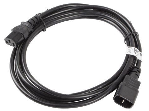Kabel zasilający LANBERG IEC-320 C13 3m. CA-C13E-11CC-0030-BK Kabel zasilający LANBERG IEC-320 C13 3m. CA-C13E-11CC-0030-BK