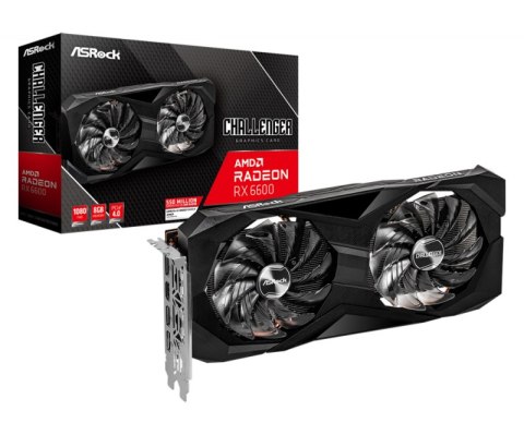 Karta graficzna ASROCK Radeon RX 6600 Challenger D 8GB (RX6600 CLD 8G) Karta graficzna ASROCK Radeon RX 6600 Challenger D 8GB (RX6600 CLD 8G)