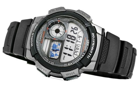 Zegarek Męski CASIO AE-1000W-1BVDF Zegarek Męski CASIO AE-1000W-1BVDF