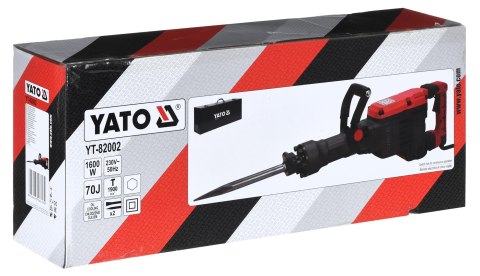 Młot wyburzeniowy 70J 1600W YT-82002 Yato Młot wyburzeniowy 70J 1600W YT-82002 Yato