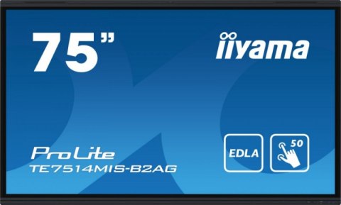 Monitor IIYAMA TE7514MIS-B2AG (75" /VA /3840 x 2160 /Czarny )