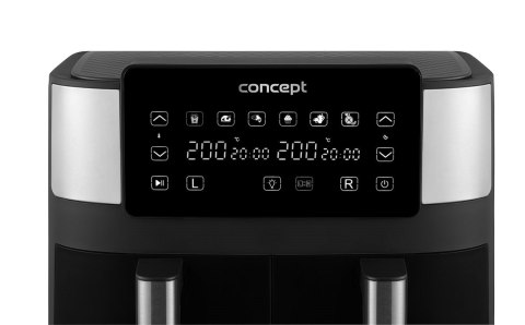 Frytkownica beztłuszczowa double Air Fryer CONCEPT FR8000 Frytkownica beztłuszczowa double Air Fryer CONCEPT FR8000