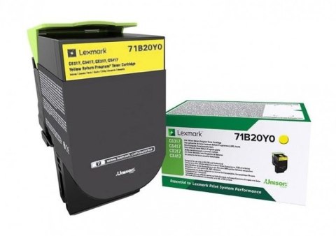Kaseta z tonerem LEXMARK 71B20Y0 Kaseta z tonerem LEXMARK 71B20Y0