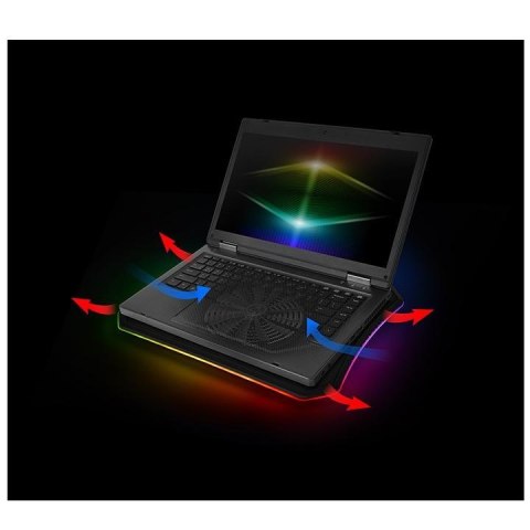 Podkładka chłodząca pod laptop Thermaltake Massive 20 RGB CL-N014-PL20SW-A (19 cali; 1 wentylator) Podkładka chłodząca pod laptop Thermaltake Massive 20 RGB CL-N014-PL20SW-A (19 cali; 1 wentylator)
