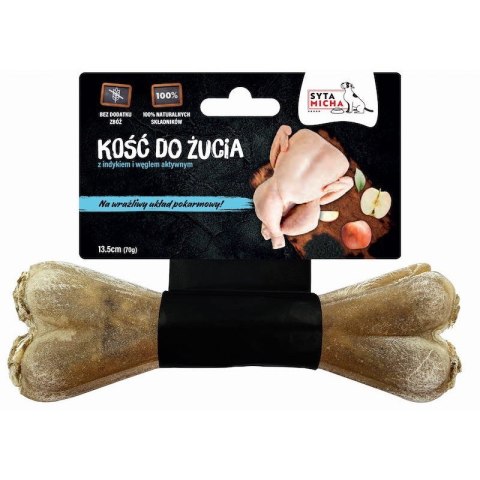 SYTA MICHA Kość do żucia z indykiem 13,5cm SYTA MICHA Kość do żucia z indykiem 13,5cm