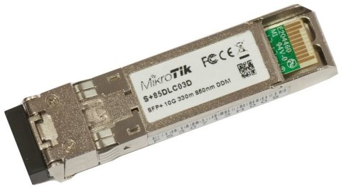 Wkładka SPF+ Mikrotik S+85DLC03D 1G / 10G Dual LC UPC MM 300m Wkładka SPF+ Mikrotik S+85DLC03D 1G / 10G Dual LC UPC MM 300m