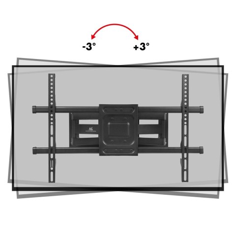 MACLEAN UCHWYT DO TV, MAX VESA 600X400, 32-85", 60KG, REG.KĄTA W PIONIE I POZIOMIE, PROFIL 65-390MM, CZARNY MC-789 MACLEAN UCHWYT DO TV, MAX VESA 600X400, 32-85", 60KG, REG.KĄTA W PIONIE I POZIOMIE, PROFIL 65-390MM, CZARNY MC-789