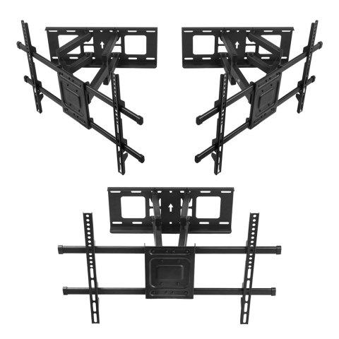 MACLEAN UCHWYT DO TV, MAX VESA 600X400, 32-85", 60KG, REG.KĄTA W PIONIE I POZIOMIE, PROFIL 65-390MM, CZARNY MC-789 MACLEAN UCHWYT DO TV, MAX VESA 600X400, 32-85", 60KG, REG.KĄTA W PIONIE I POZIOMIE, PROFIL 65-390MM, CZARNY MC-789