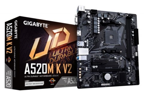 Płyta główna GIGABYTE A520M K V2 (Socket AM4 /micro ATX) Płyta główna GIGABYTE A520M K V2 (Socket AM4 /micro ATX)
