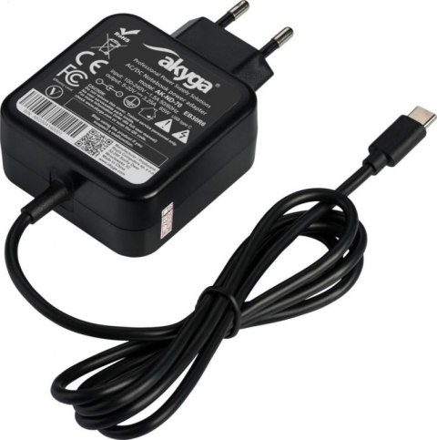 AK-ND-70 Zasilacz sieciowy AKYGA 65W USB Typ C 5V AK-ND-70 Zasilacz sieciowy AKYGA 65W USB Typ C 5V