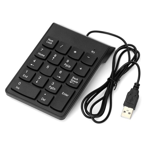 GEMBIRD KLAWIATURA NUMERYCZNA KPD-U-03 USB, US LAYOUT, 18 KLAWISZY, CZARNA GEMBIRD KLAWIATURA NUMERYCZNA KPD-U-03 USB, US LAYOUT, 18 KLAWISZY, CZARNA