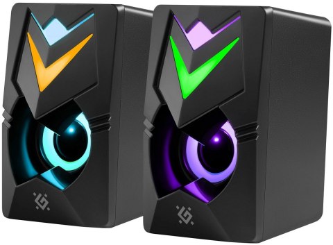 GŁOŚNIKI DEFENDER J4 2.0 6W LED USB CZARNE