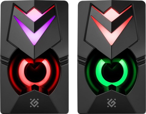 GŁOŚNIKI DEFENDER J4 2.0 6W LED USB CZARNE