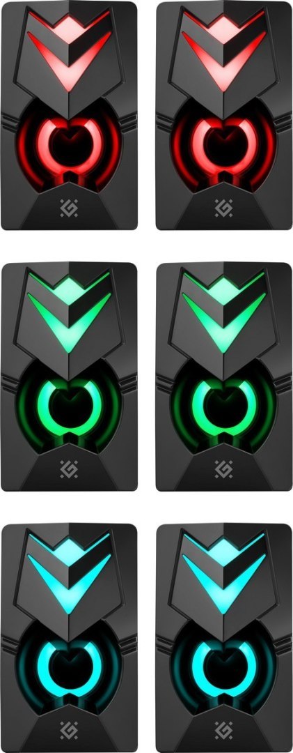 GŁOŚNIKI DEFENDER J4 2.0 6W LED USB CZARNE