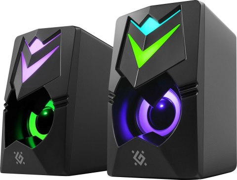 GŁOŚNIKI DEFENDER J4 2.0 6W LED USB CZARNE