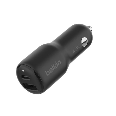 BELKIN ŁADOWARKA SAMOCHODOWA PODWÓJNA USB-C, USB-A 42W, PD BELKIN ŁADOWARKA SAMOCHODOWA PODWÓJNA USB-C, USB-A 42W, PD