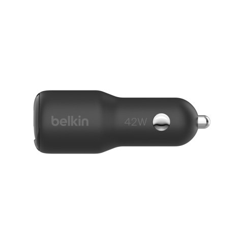 BELKIN ŁADOWARKA SAMOCHODOWA PODWÓJNA USB-C, USB-A 42W, PD BELKIN ŁADOWARKA SAMOCHODOWA PODWÓJNA USB-C, USB-A 42W, PD
