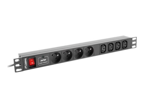 Listwa zasilająca LANBERG PDU-04E04I-0200-BK Listwa zasilająca LANBERG PDU-04E04I-0200-BK