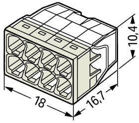 Szybkozłączka DRUT 8x 0,5-2,5mm2 WAGO 2273-208 (Paczka 50szt.) Szybkozłączka DRUT 8x 0,5-2,5mm2 WAGO 2273-208 (Paczka 50szt.)