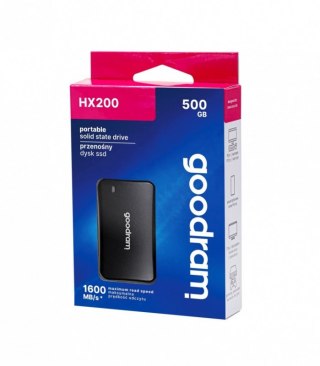 Dysk zewnętrzny SSD GOODRAM HX200 (500 GB /Czarny )