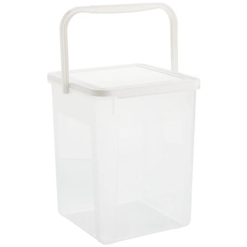 ROTHO Pojemnik na detergenty 5kg 9L transparentny/biały ROTHO Pojemnik na detergenty 5kg 9L transparentny/biały