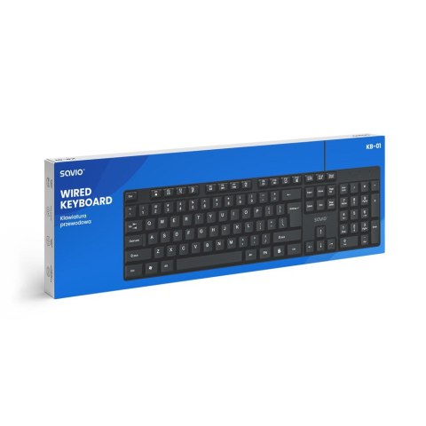 SAVIO KLAWIATURA PRZEWODOWA KB-01 SAVIO KLAWIATURA PRZEWODOWA KB-01
