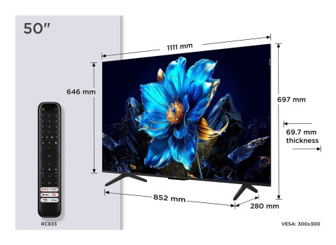 Telewizor 50" TCL 50P79K QLED 4K Google TV Dolby Atmos Dolby Vision HDMI 2.1 Telewizor 50" TCL 50P79K QLED 4K Google TV Dolby Atmos Dolby Vision HDMI 2.1