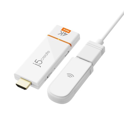 Adapter do bezprzewodowego przesyłania obrazu i dźwięku j5create Screencast 4K HDMI Wireless Display Adapter, Miracast/AirPlay/C Adapter do bezprzewodowego przesyłania obrazu i dźwięku j5create Screencast 4K HDMI Wireless Display Adapter, Miracast/AirPlay/C