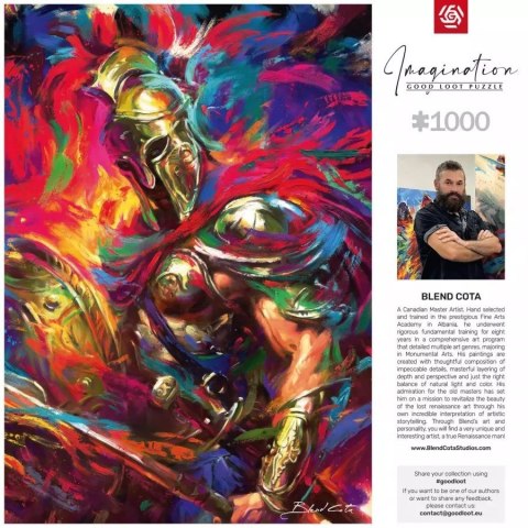 Puzzle Good Loot Imagination Puzzle: Blend Cota The Illyrian Warrior / Iliryjski Wojownik 1000 Puzzle Good Loot Imagination Puzzle: Blend Cota The Illyrian Warrior / Iliryjski Wojownik 1000