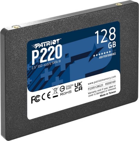 Dysk SSD PATRIOT P220S128G25 (2.5″ /128 GB ) Dysk SSD PATRIOT P220S128G25 (2.5″ /128 GB )