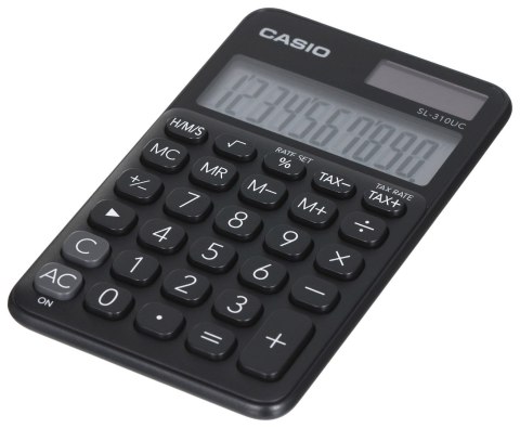 CASIO KALKULATOR KIESZONKOWY SL-310UC-BK CZARNY, 10 CYFROWY WYŚWIETLACZ CASIO KALKULATOR KIESZONKOWY SL-310UC-BK CZARNY, 10 CYFROWY WYŚWIETLACZ