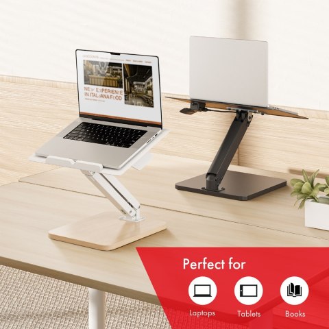 MACLEAN PODSTAWKA BIURKOWA NA MONITOR LUB LAPTOP, SPRĘŻYNA GAZOWA, DO PRACY STOJĄCO SIEDZĄCEJ, CZARNA MC-493 MACLEAN PODSTAWKA BIURKOWA NA MONITOR LUB LAPTOP, SPRĘŻYNA GAZOWA, DO PRACY STOJĄCO SIEDZĄCEJ, CZARNA MC-493