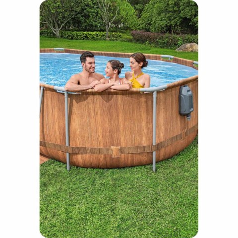 Basen ogrodowy stelażowy 610 x 366 x 122 cm 13w1 Bestway 56719N