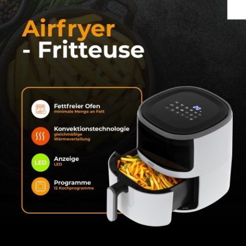 Frytkownica beztłuszczowa - 12 programów 5,0 L - Airfryer
