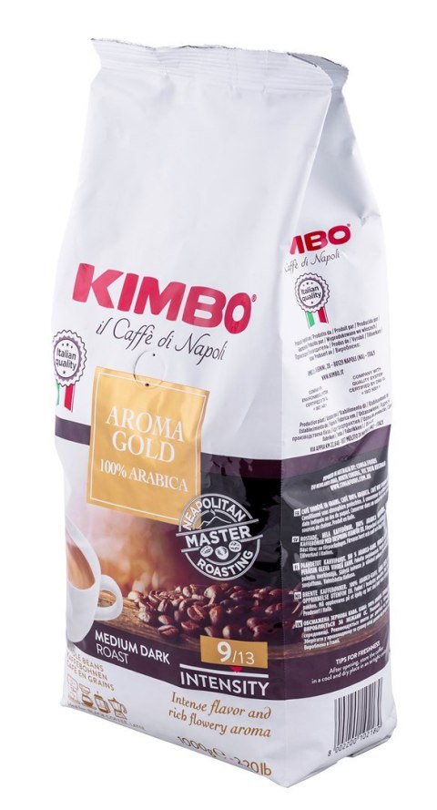 Kawa Kimbo Aroma Gold 1 kg, Ziarnista Kawa Kimbo Aroma Gold 1 kg, Ziarnista