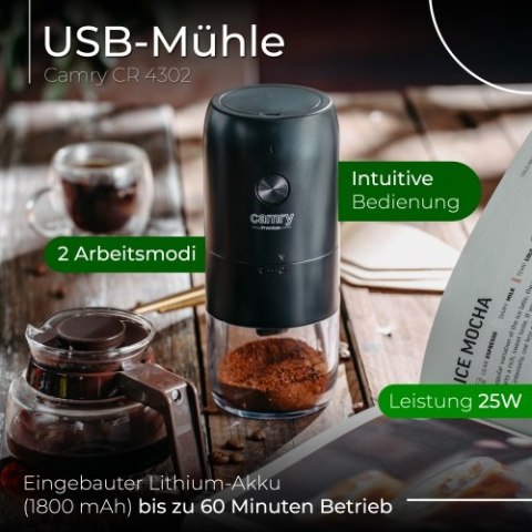 Młynek do kawy bezprzewodowy - USB Młynek do kawy bezprzewodowy - USB