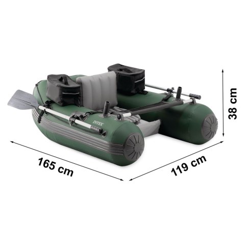 Ponton wędkarski Big Catch Pro 165 x 119 x 38 cm INTEX 68381 Ponton wędkarski Big Catch Pro 165 x 119 x 38 cm INTEX 68381