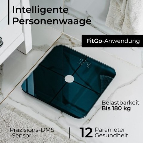 Waga łazienkowa analityczna - Smart - aplikacja FitGo