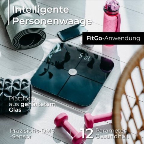 Waga łazienkowa analityczna - Smart - aplikacja FitGo