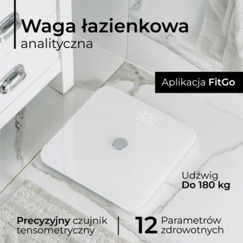 Waga łazienkowa analityczna - Smart - aplikacja FitGo