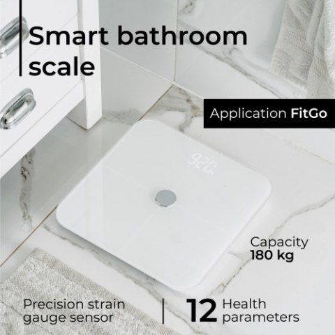 Waga łazienkowa analityczna - Smart - aplikacja FitGo