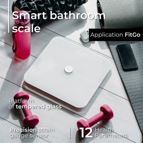 Waga łazienkowa analityczna - Smart - aplikacja FitGo