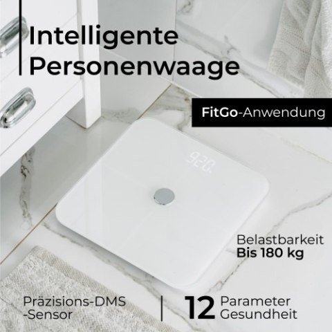 Waga łazienkowa analityczna - Smart - aplikacja FitGo